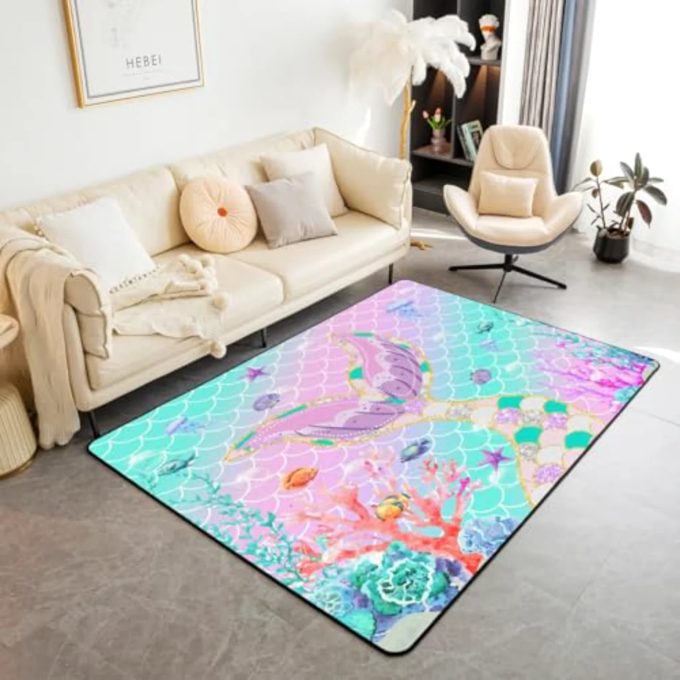 Mermaid Tail Area Rug X6 Rug