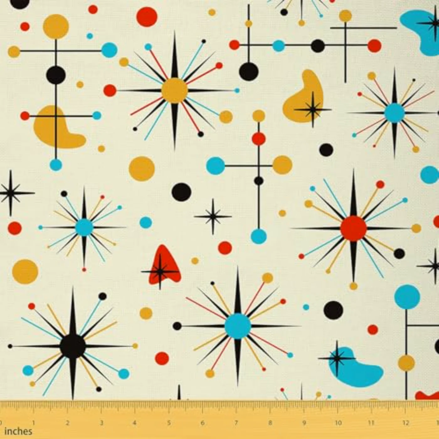 Retro Mid-Century Fabric By Yard Comforter Set