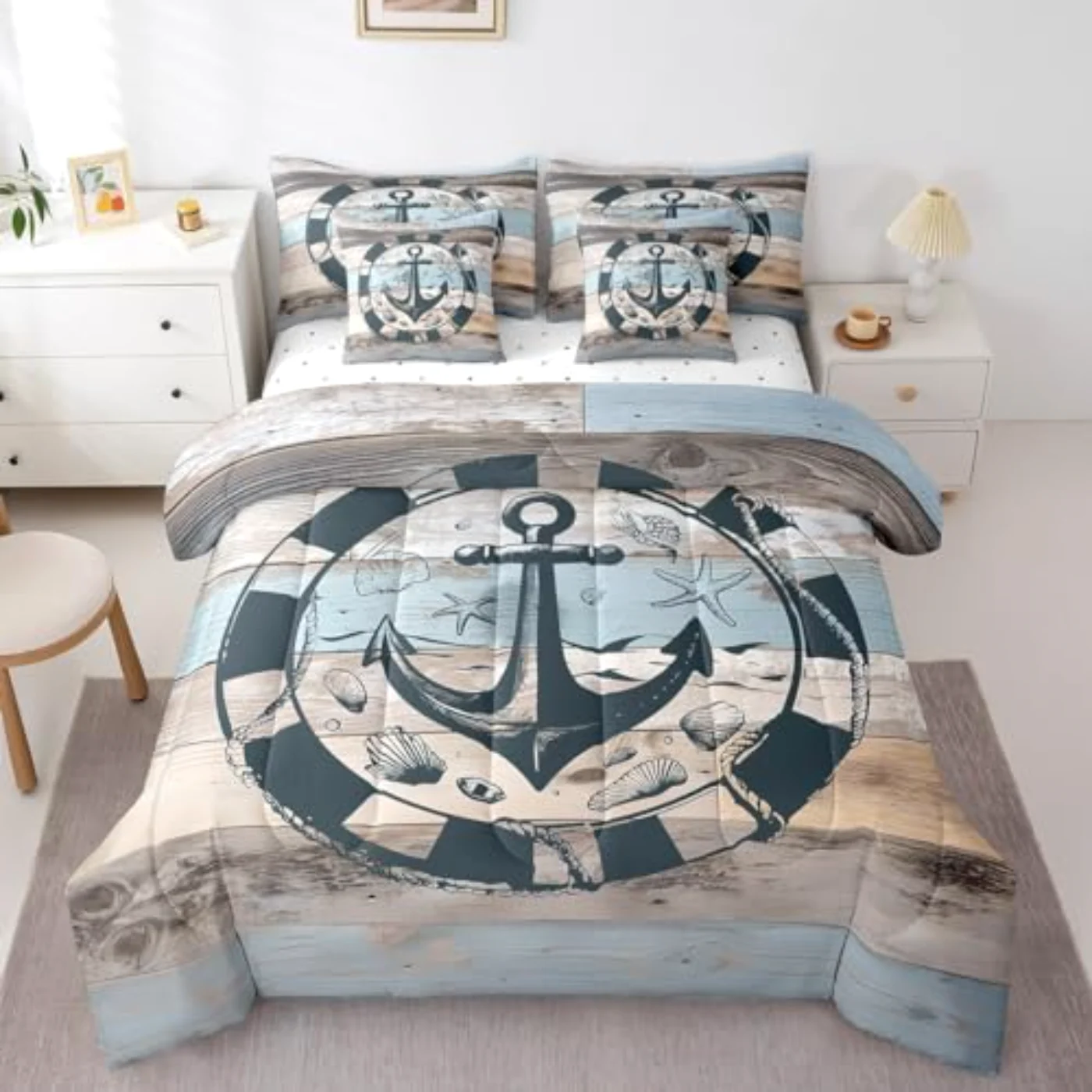 Nautical In Bag Comforter Set, Queen