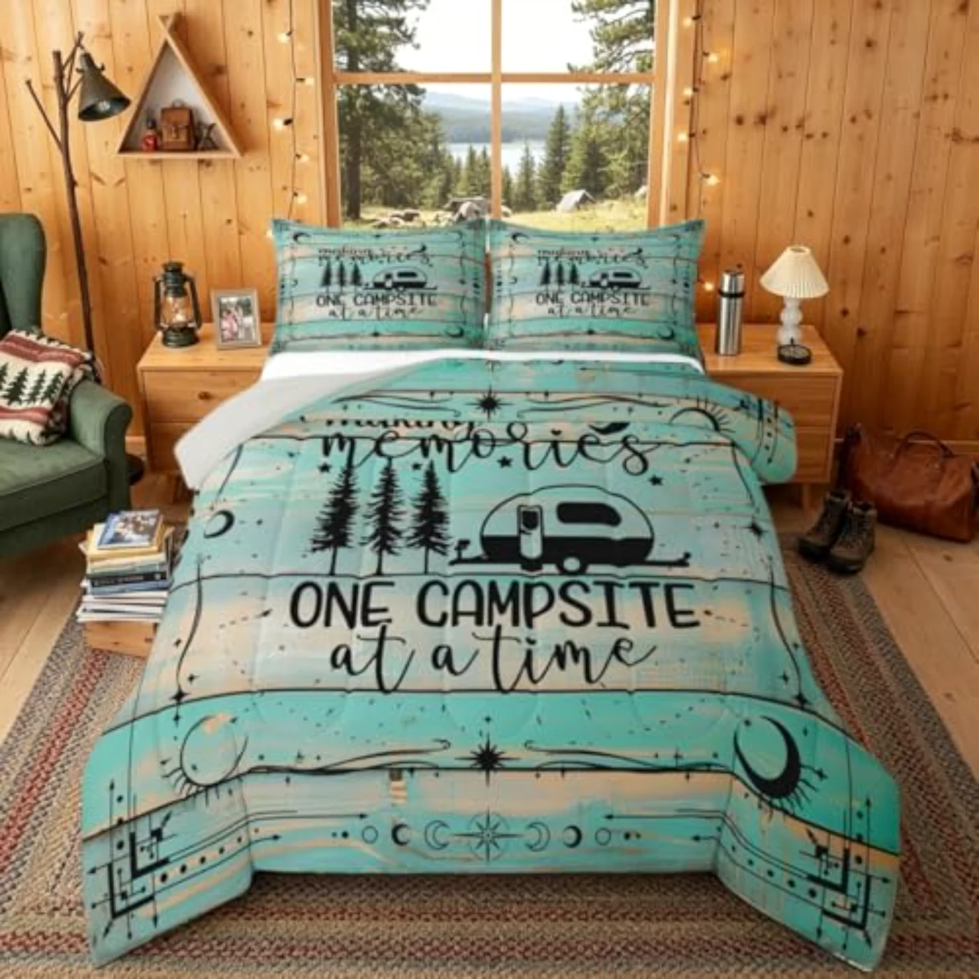 Rv Camper Comforter Set, Queen