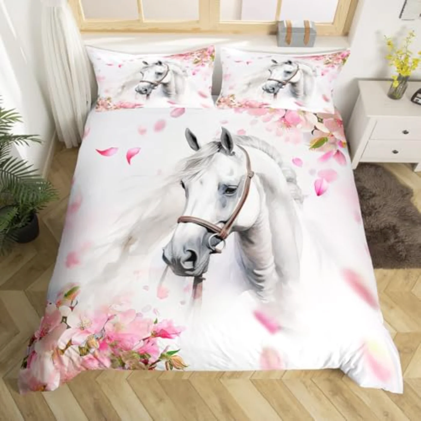 Girls Horse Duvet Cover, Twin