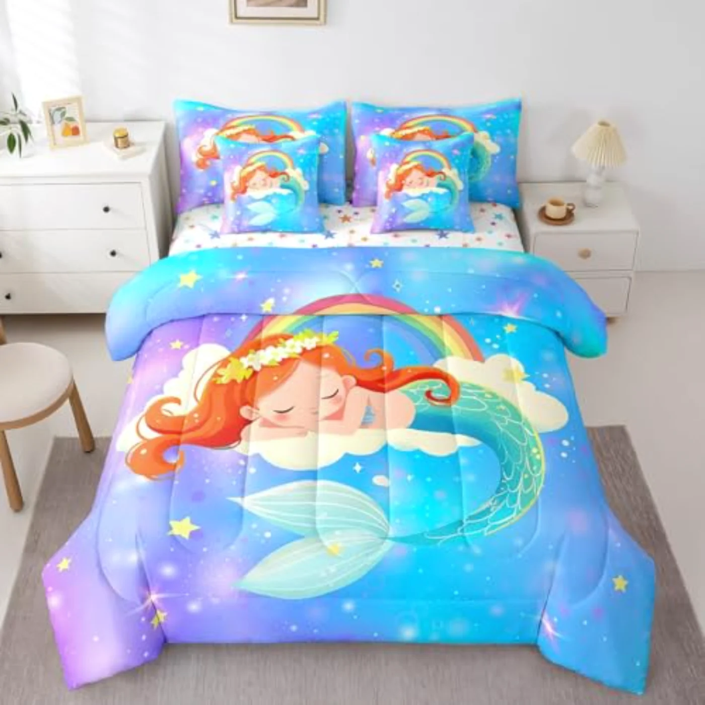 Little Mermaid Sheets Comforter Set, King