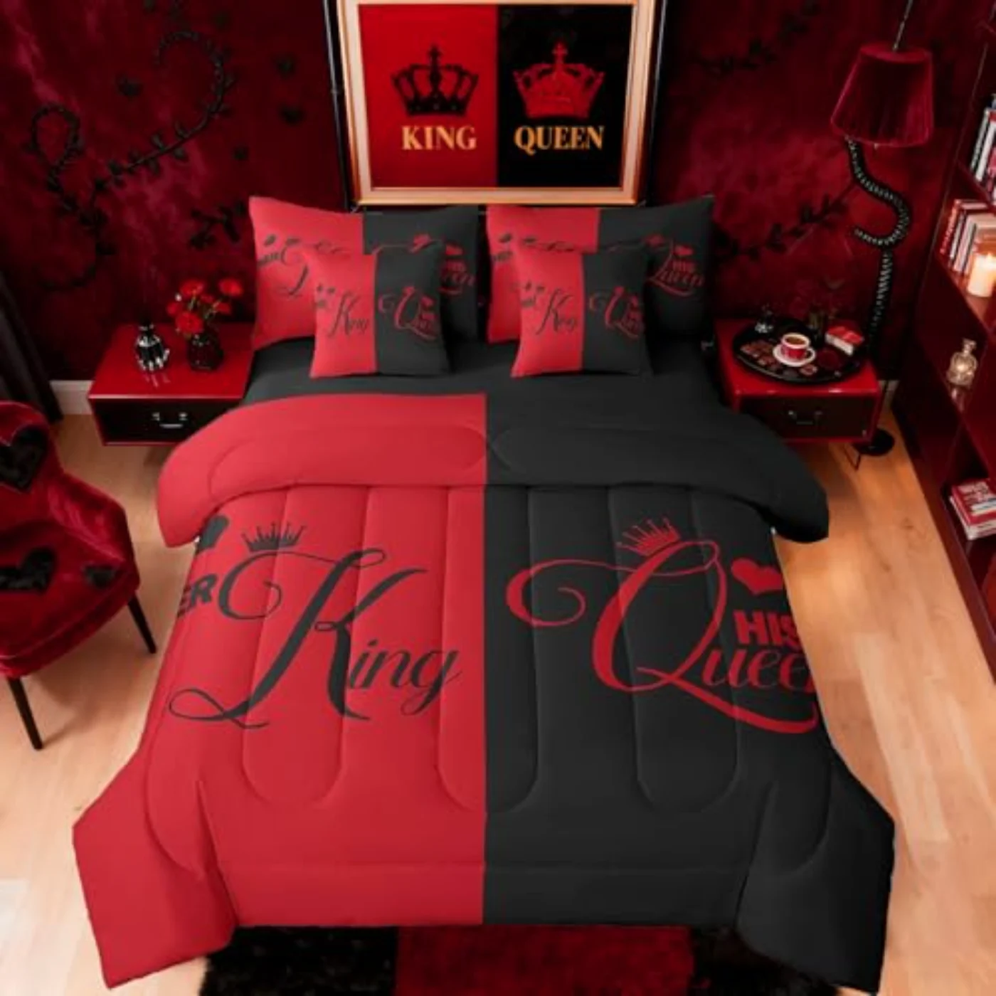 Crown In Bag Comforter Set, Queen