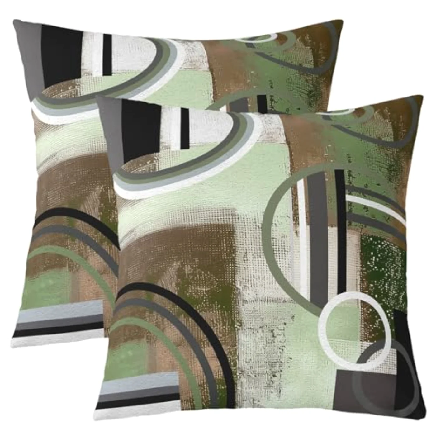 Mint Green Brown Gray Pillow Pillow Covers