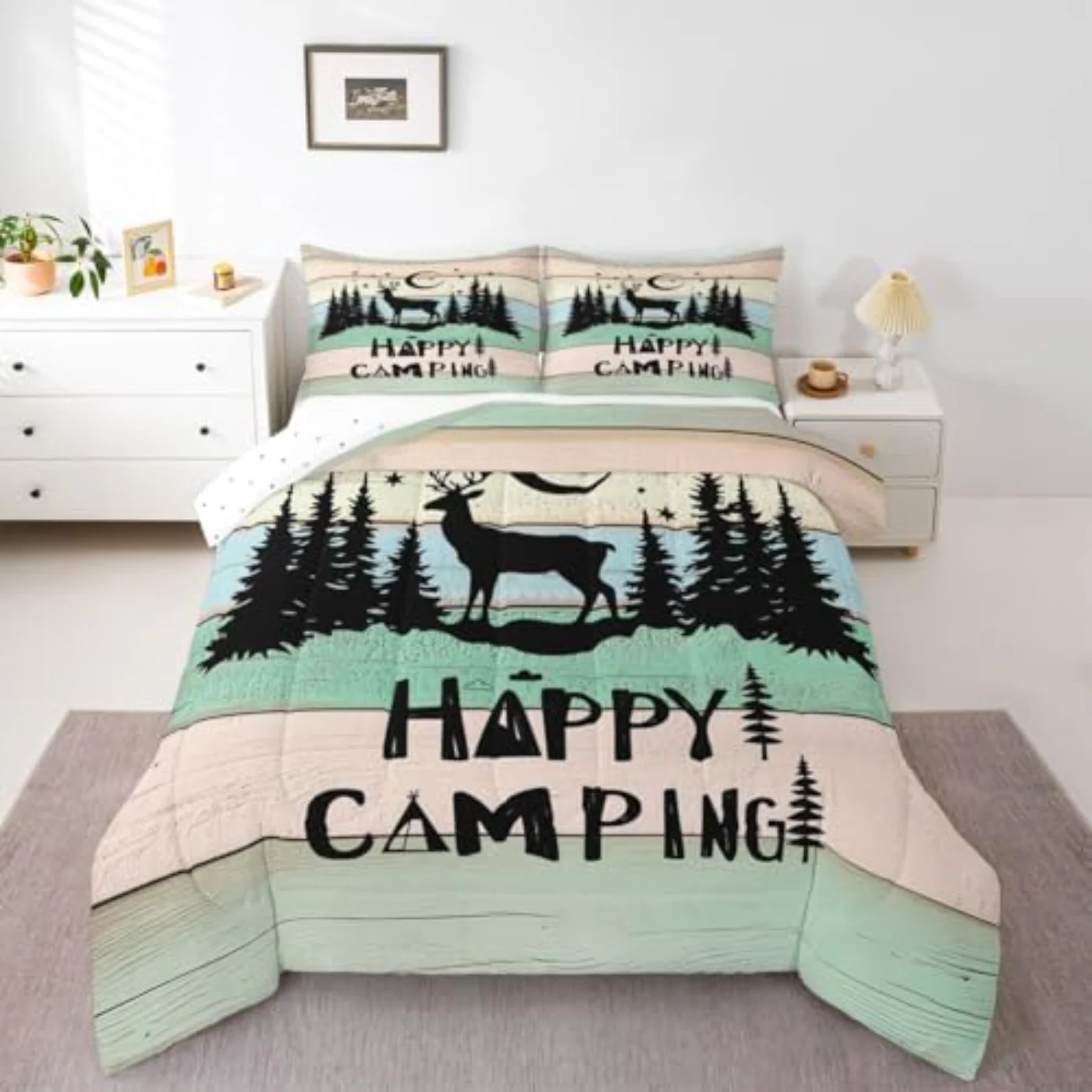 Kids Happy Camping Quilt, Twin