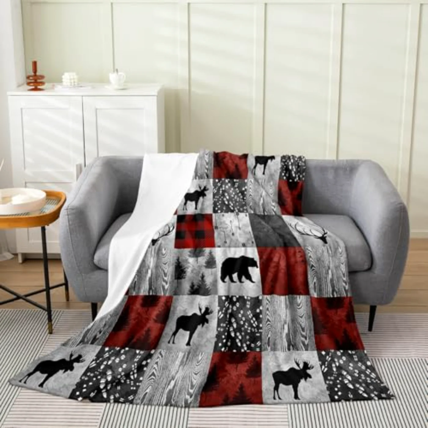 Cabin Lodge Throw Blanket All Throw, Queen