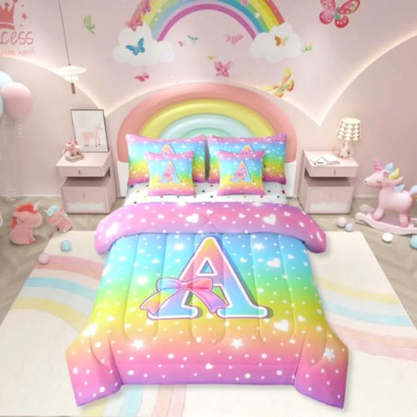 Rainbow In Bag Comforter Set, Twin