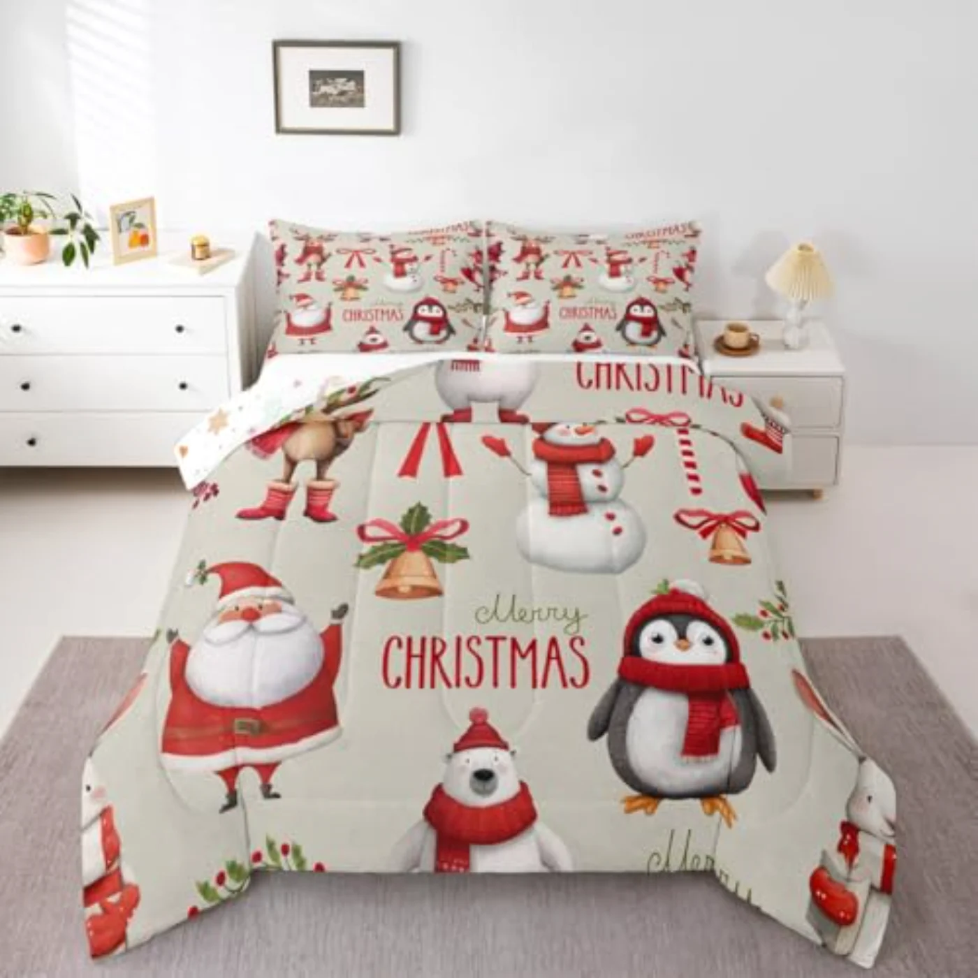 Merry Christmas Comforter Set, Twin