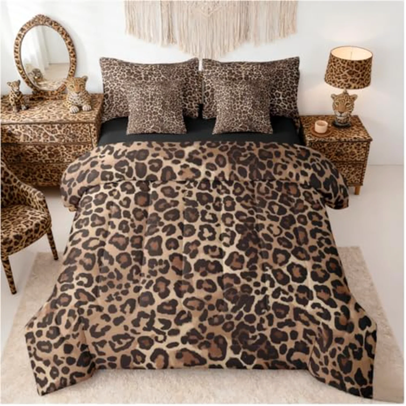 Leopard Print Cheetah Sheets Geometric (PQ8C)