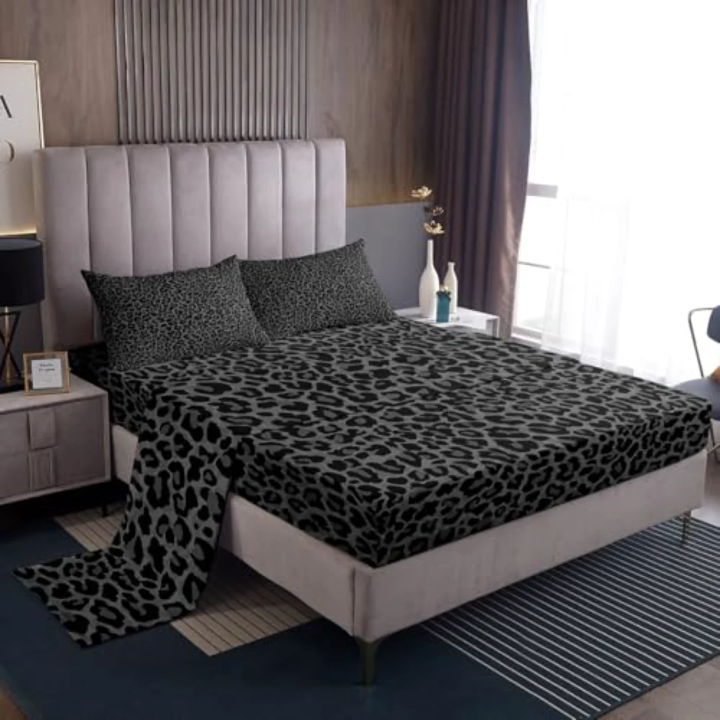 African Cheetah Sheet Set, Queen
