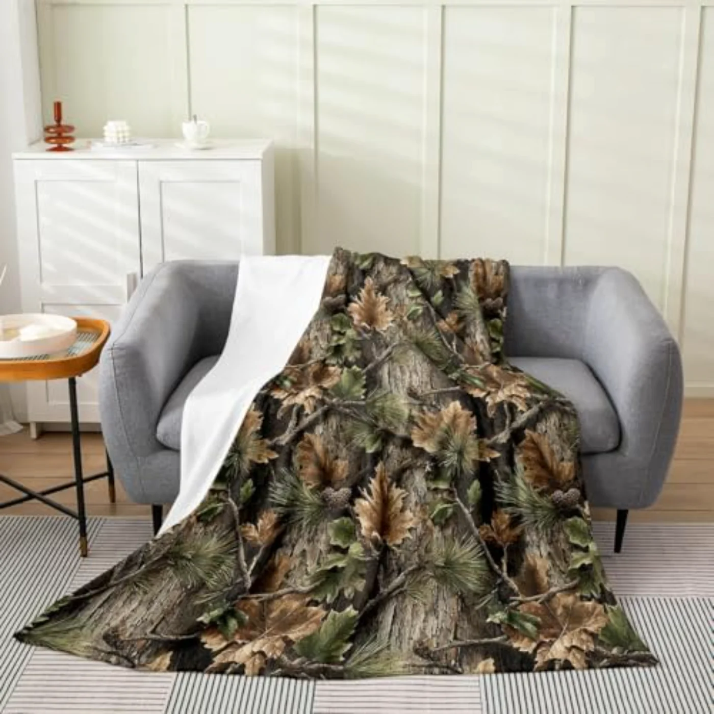 Camo Hunting Flannel Blanket Inch Throw, Queen