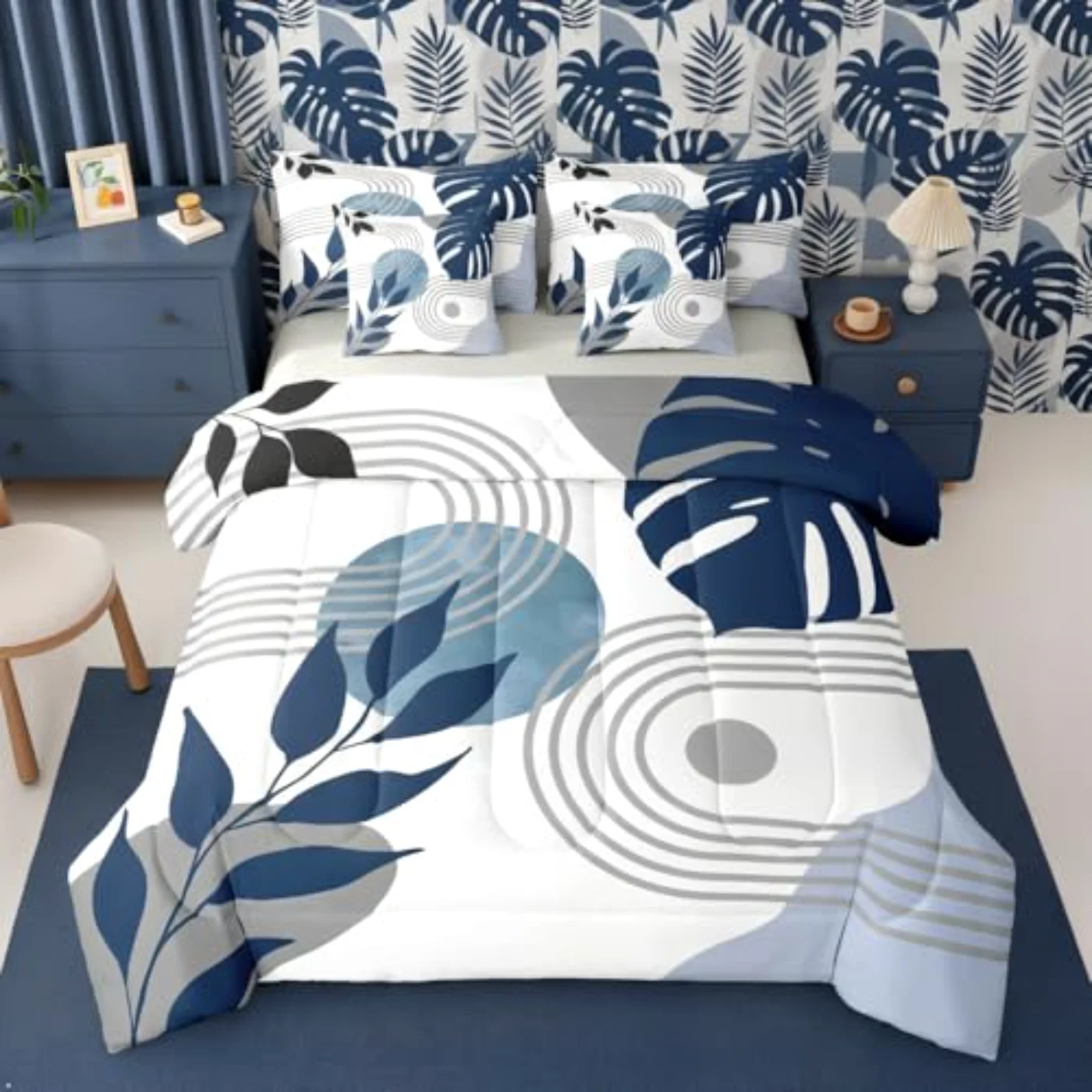 Boho Mid Century In Bag Comforter Set, Queen