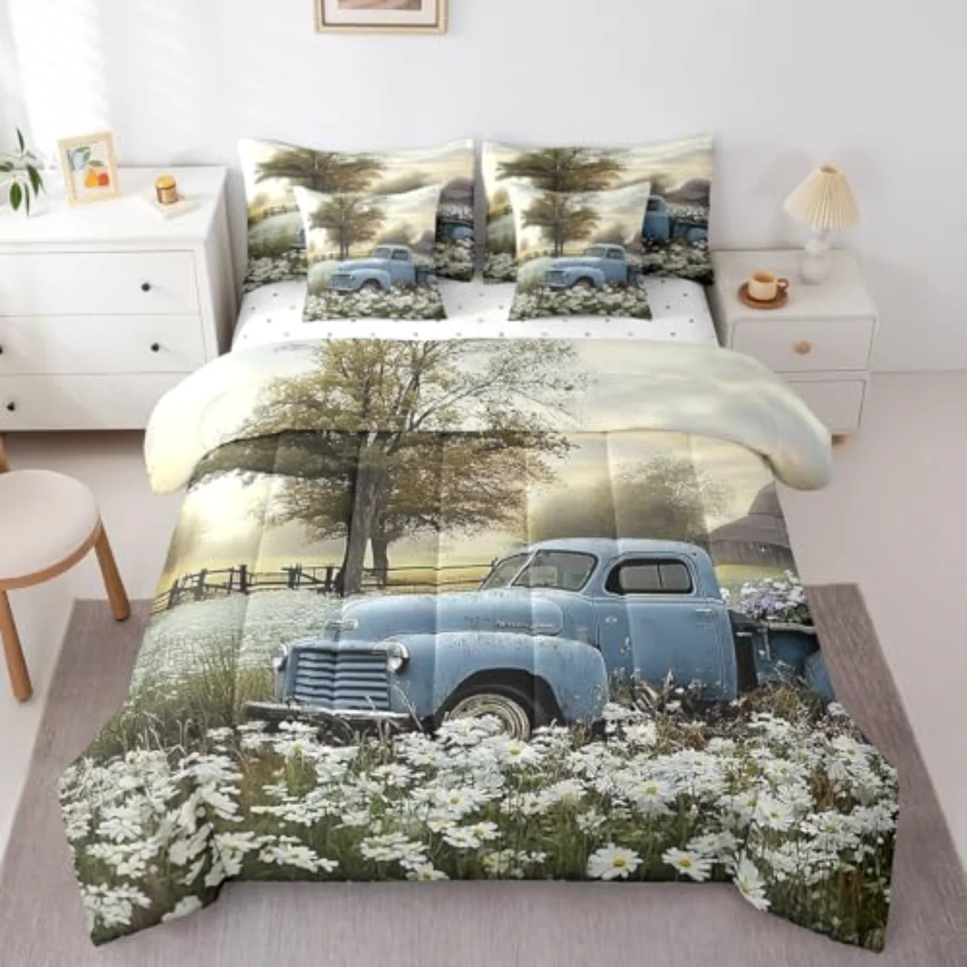 Farmhouse Old Barn Young Teens Comforter Set, King
