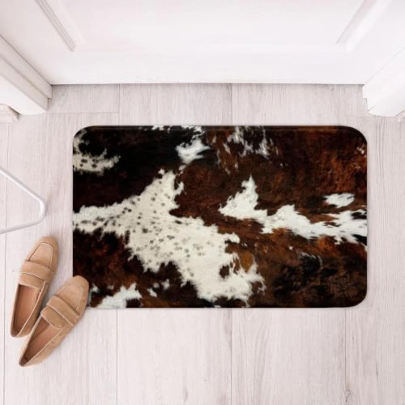 Black Brown Cowhide Bath Rugs Rug
