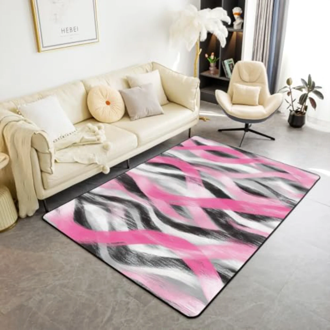 Geometric Striped Area Rug X Rug