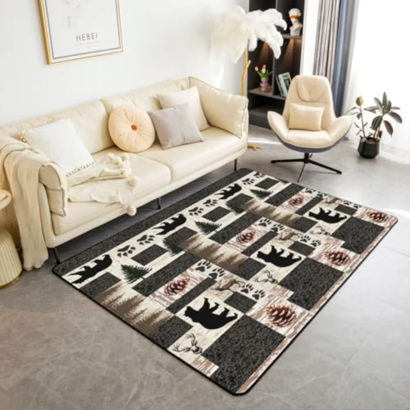 Rustic Cabin Area Rug X Rug