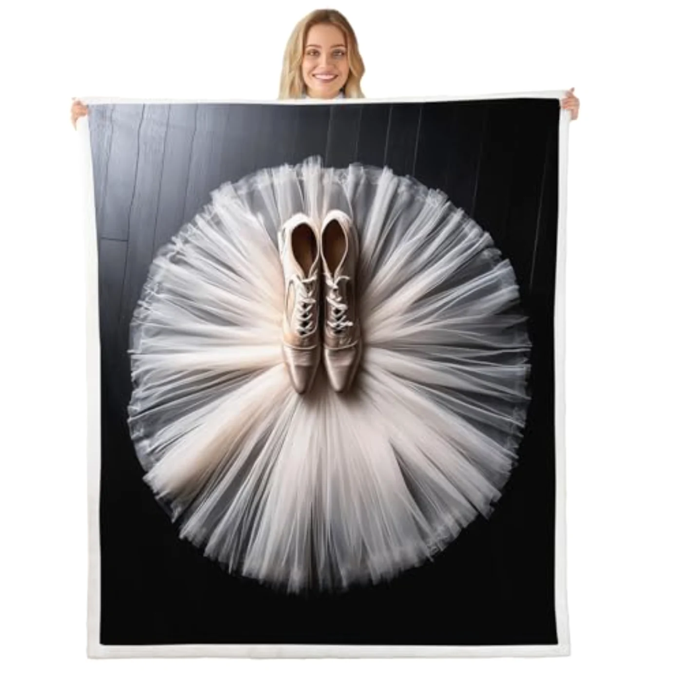 Ballet Dance Throw Blanket Ballerina Throw