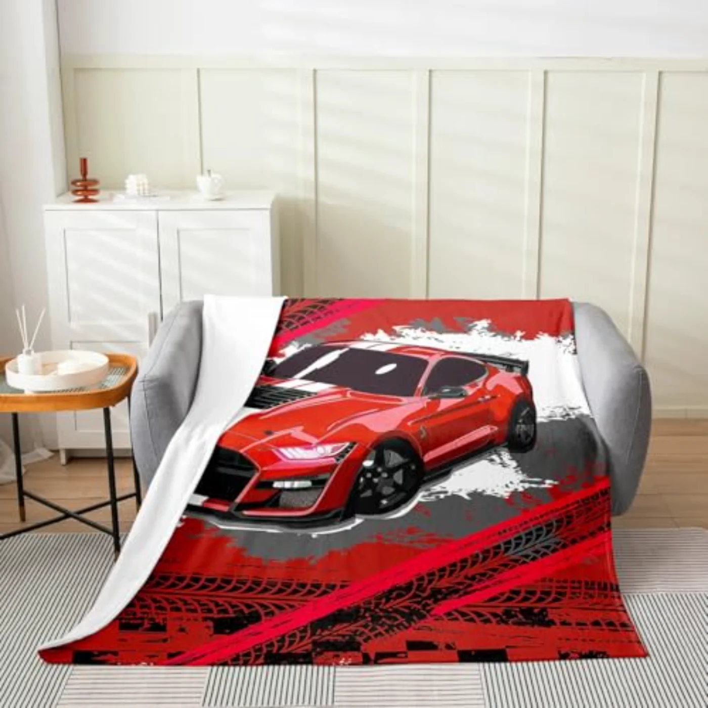 Red Car Race Car Throw Throw