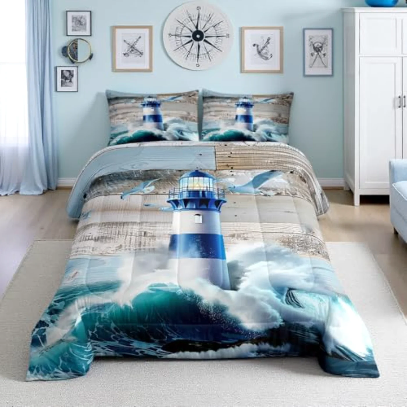 Lighthouse Comforter Set, Full