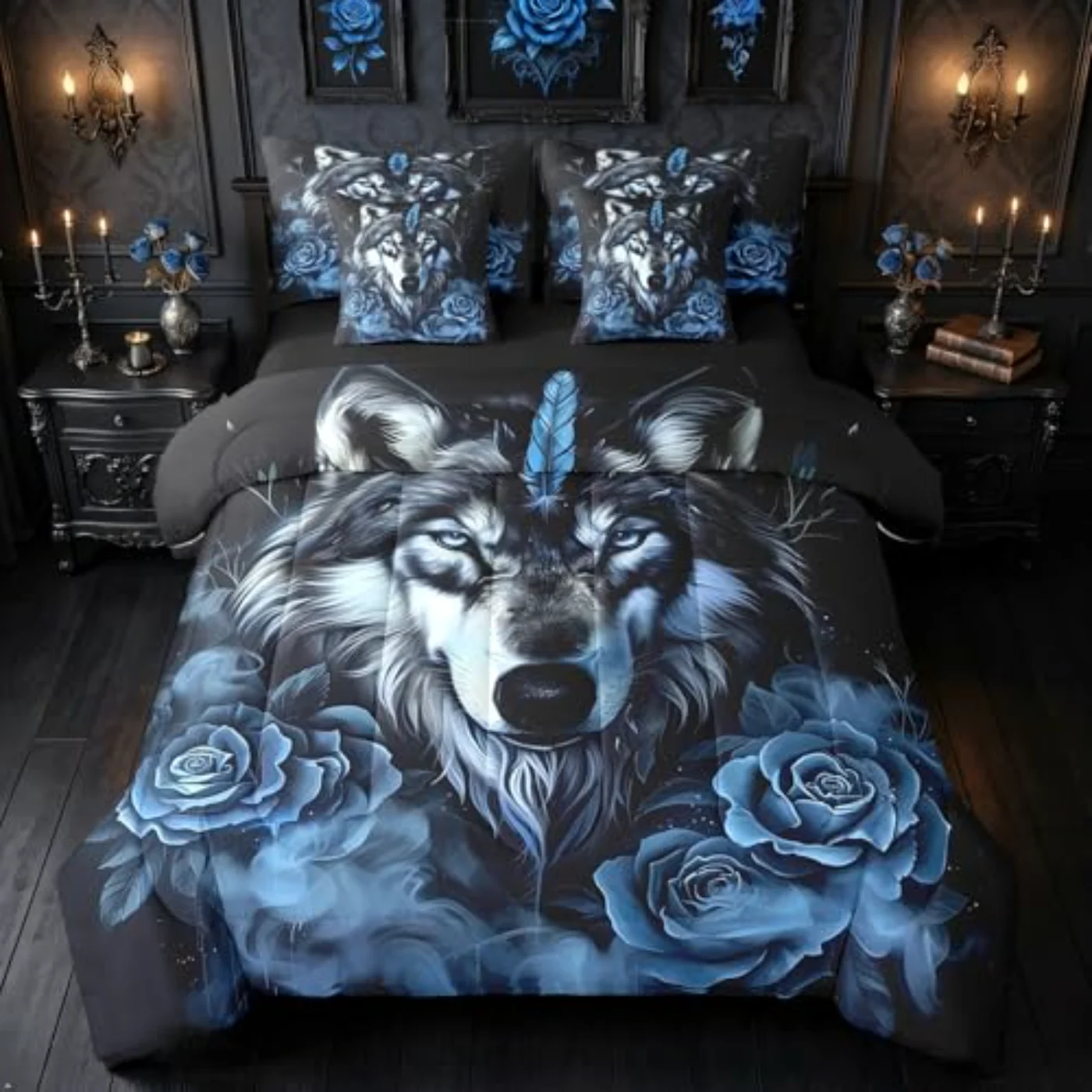 Wolf Sheets Comforter Set, King