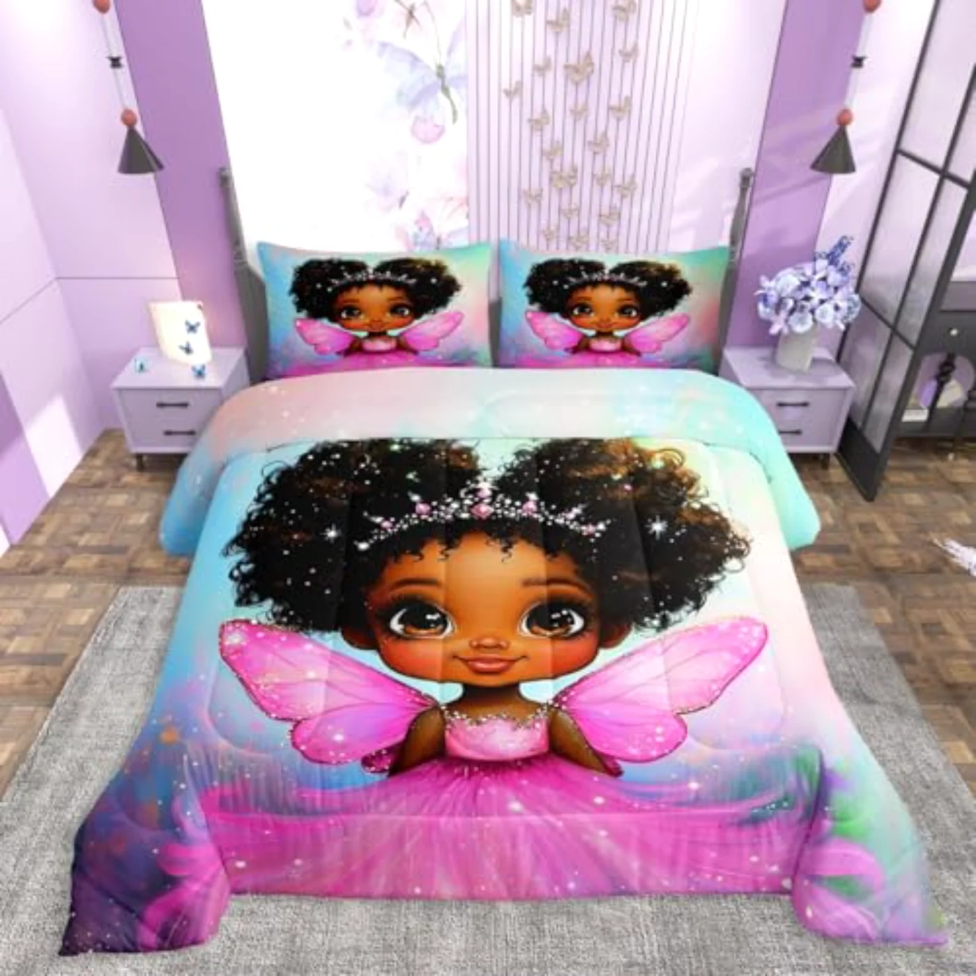 Black Girls Magic Kids Boys Quilt, Twin
