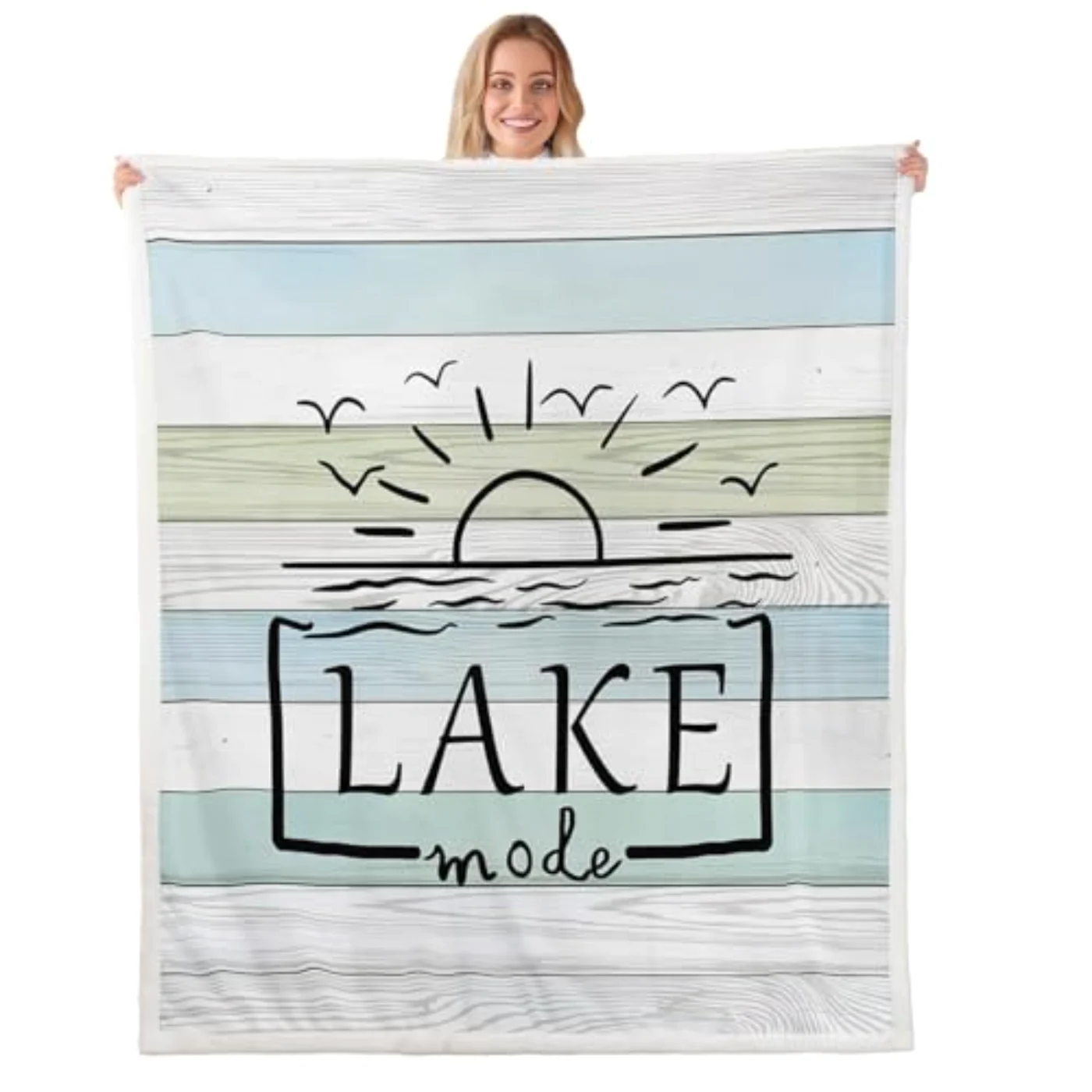 Lake Life Throw Blanket Cute Throw