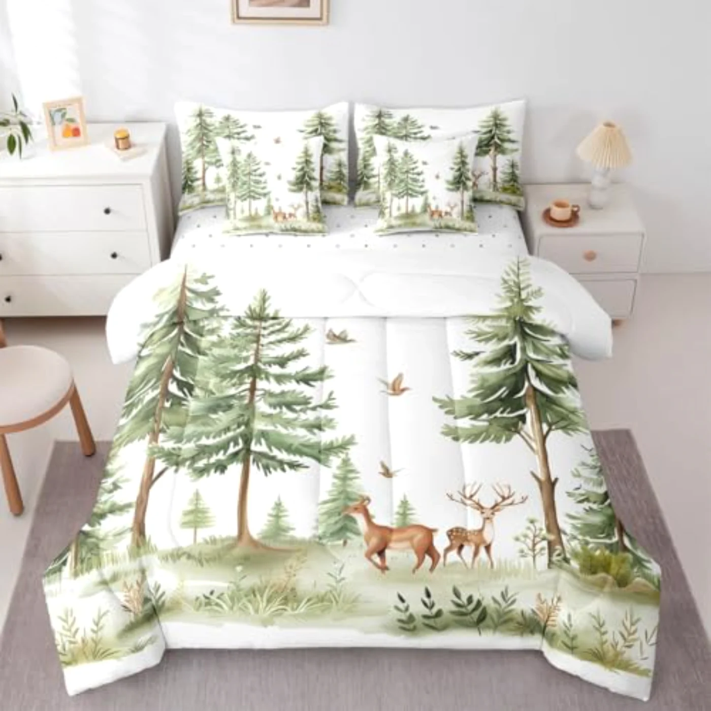 Deer In Bag Comforter Set, Twin