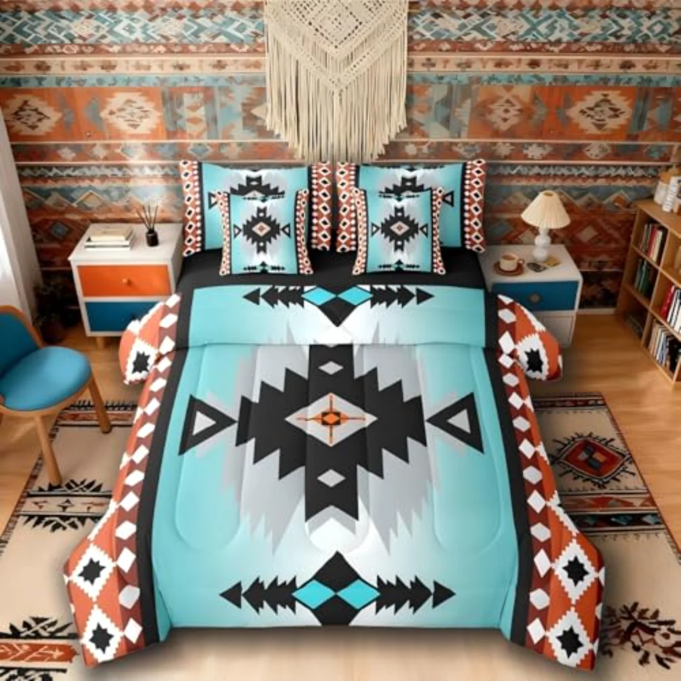 Western Sheets Comforter Set, Rust & Terracotta