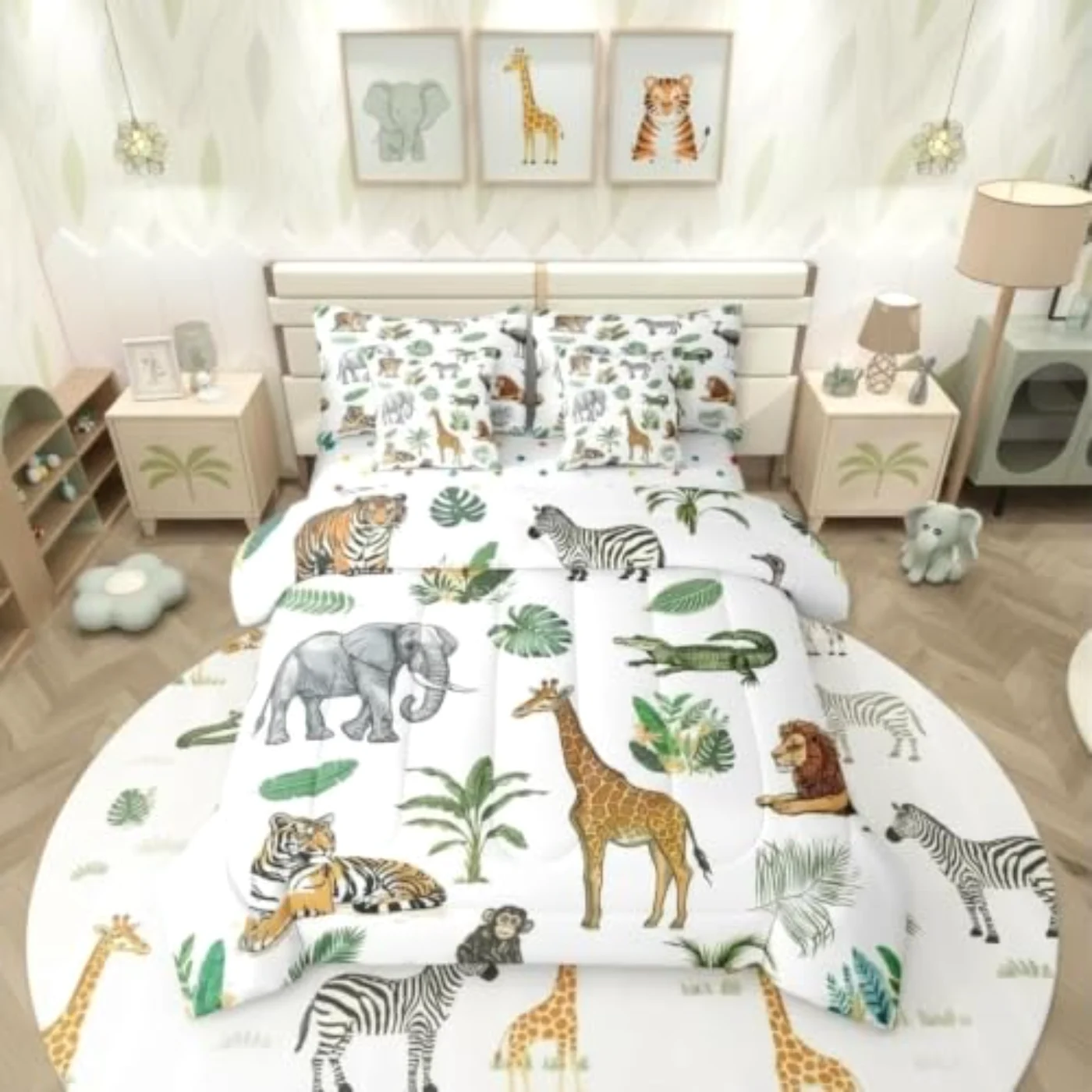 Wild Animal Kids In Bag Comforter Set, Twin