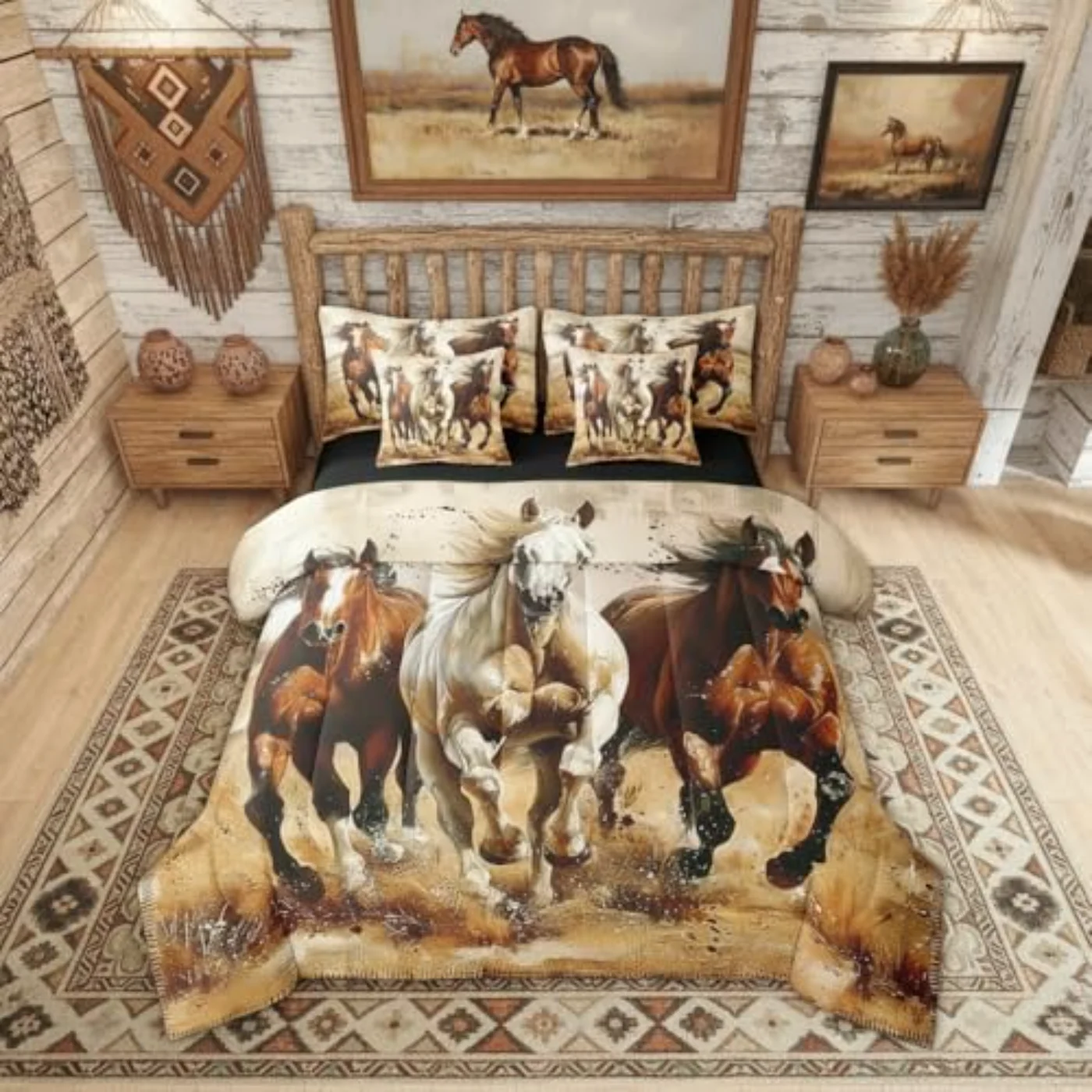 Horse Kids Boys Western Cowboy Comforter (2QQ6)