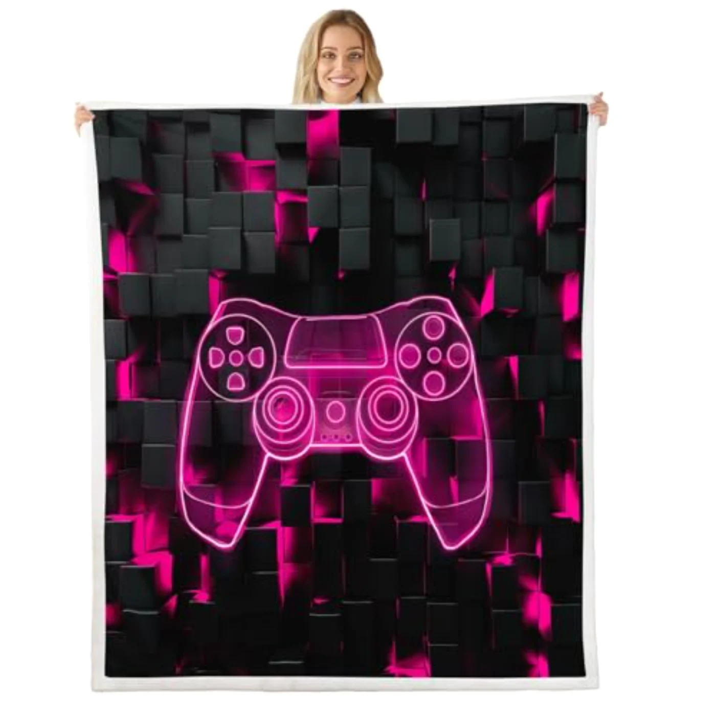 Gaming Sherpa Blanket Girls Throw