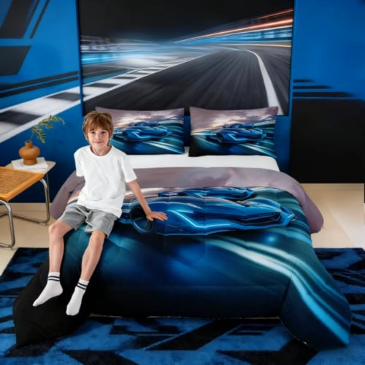 Sports Car Comforter Set, Queen