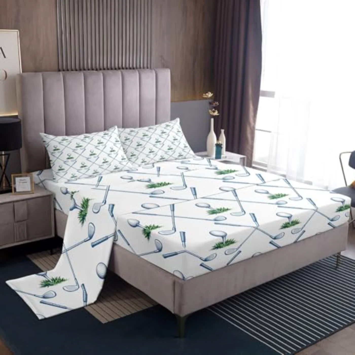 Golf Sheets Golf Club Sport Sheet Set, Twin