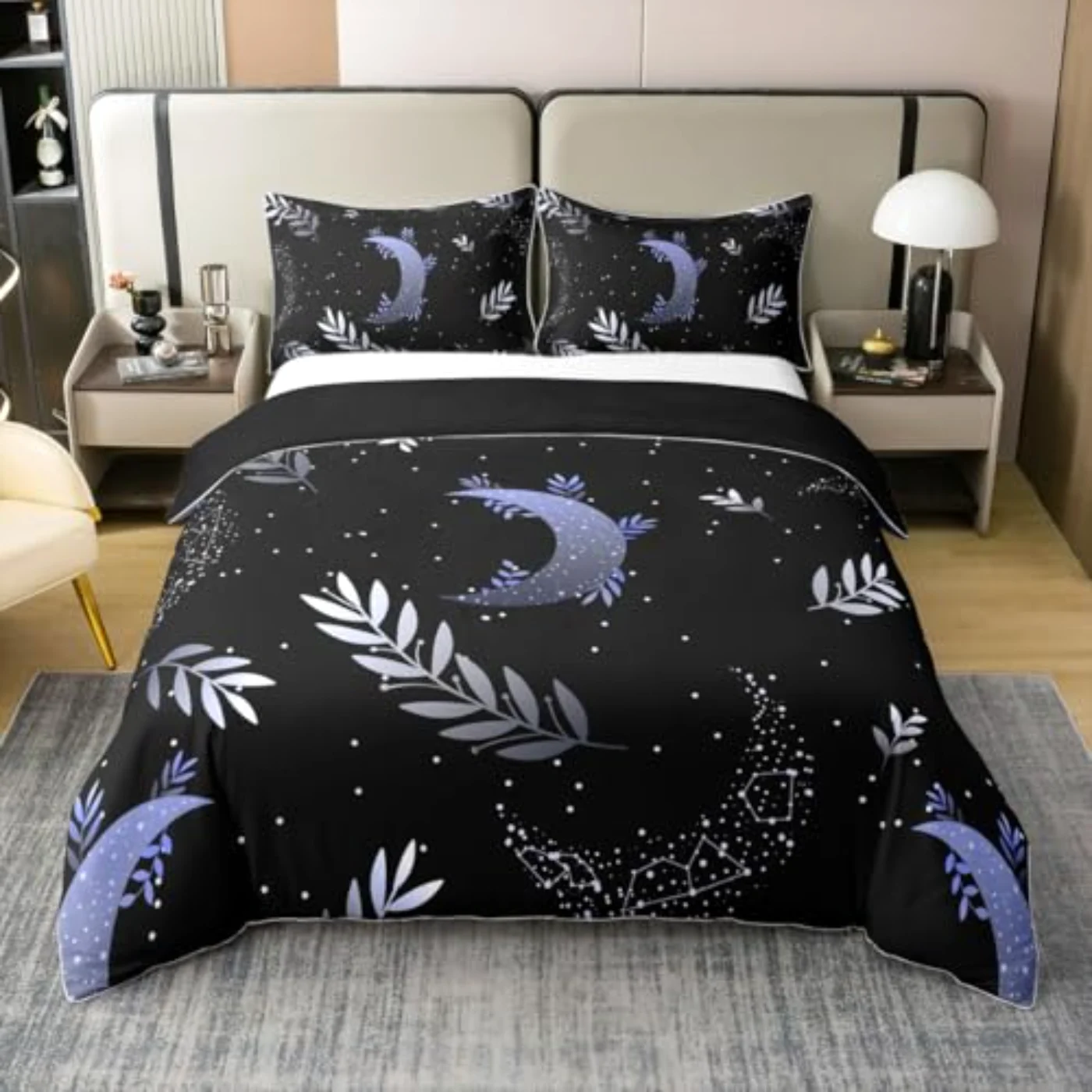 Moon Cotton Space Kids Boys Duvet Cover, Twin
