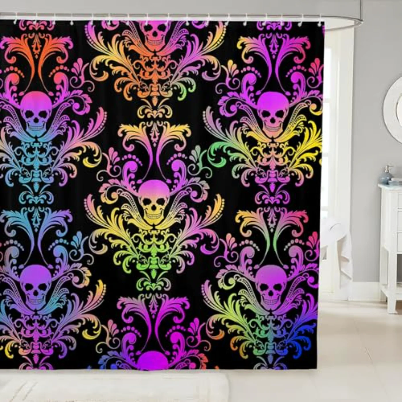 Adults Damask Gothic Bath Curtain Shower Curtain
