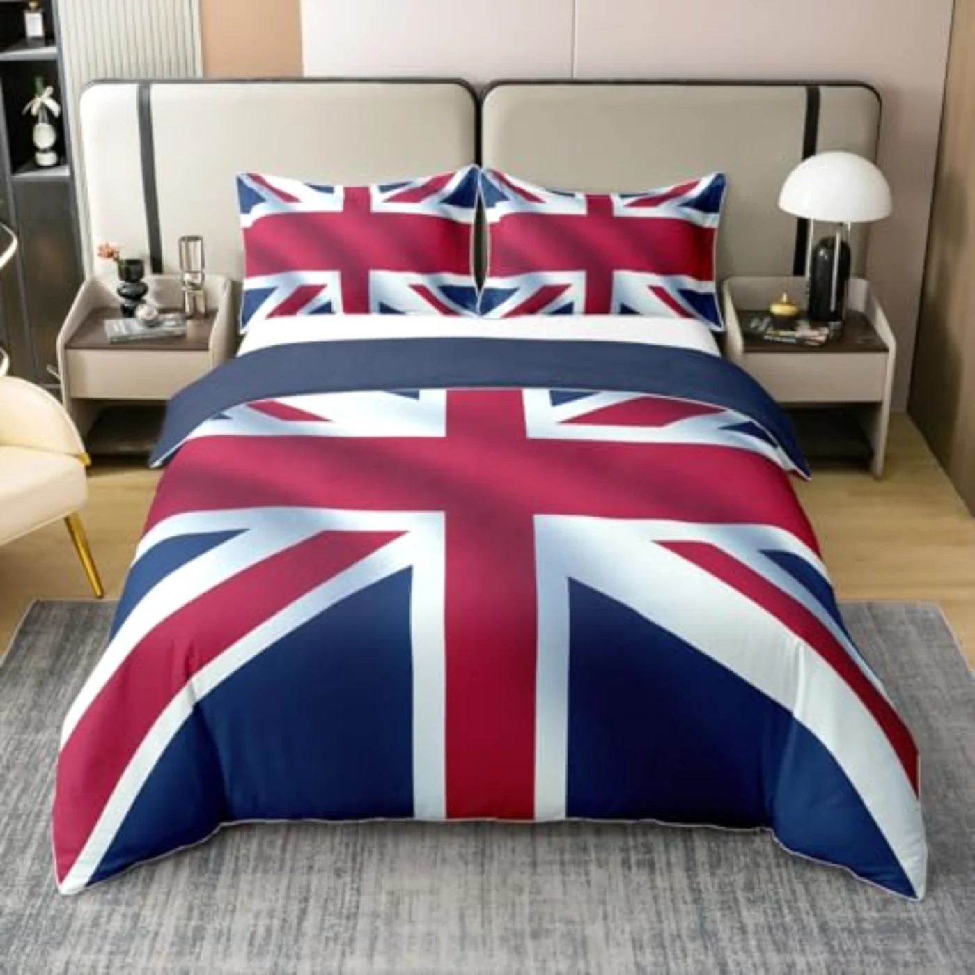 Union Jack Cotton Duvet Cover, Full