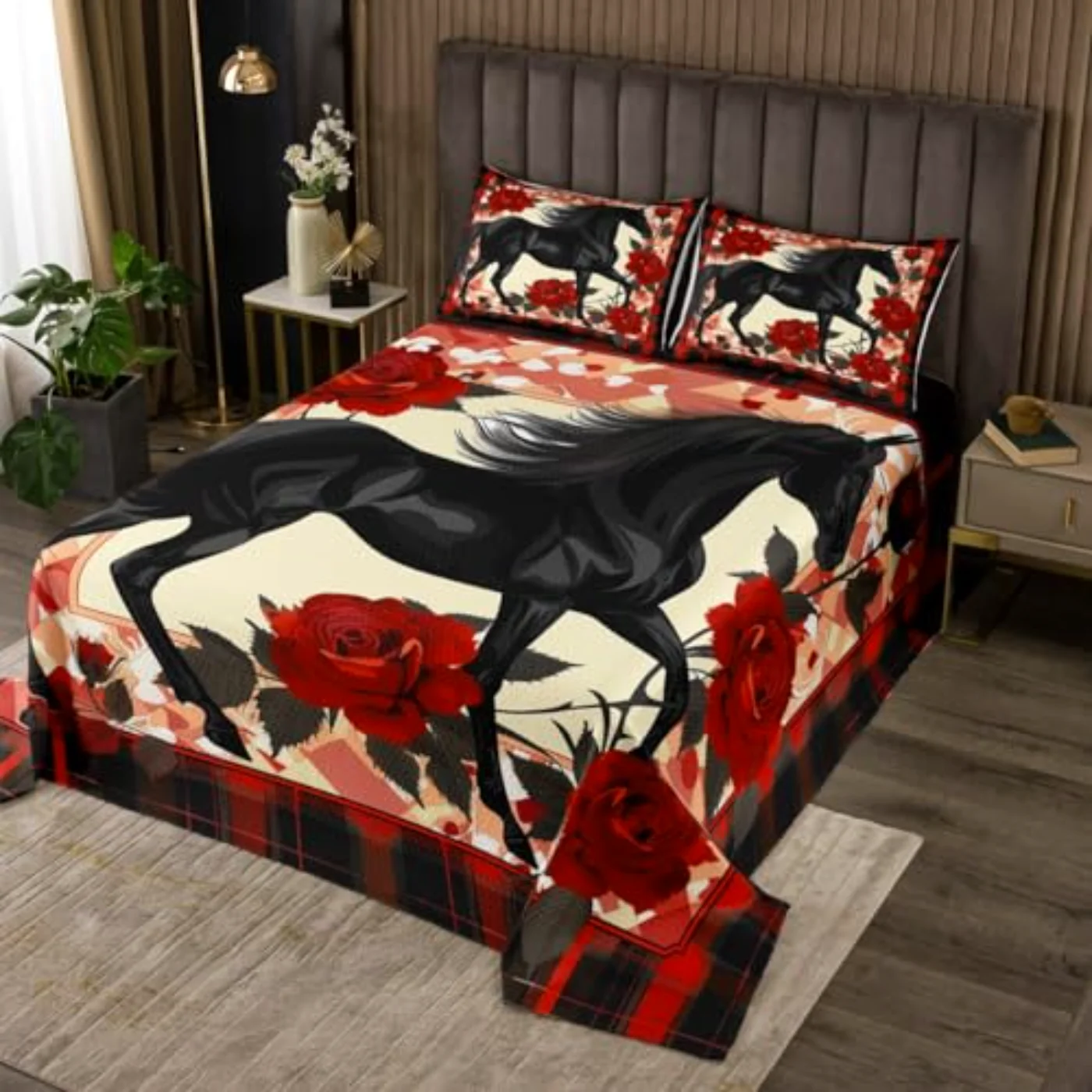 Horse Quilt, Queen