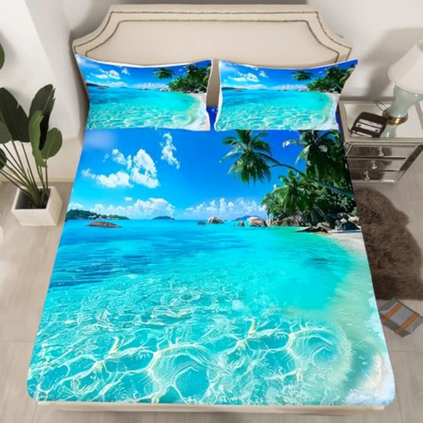 Ocean Fitted Sheet Set, Twin