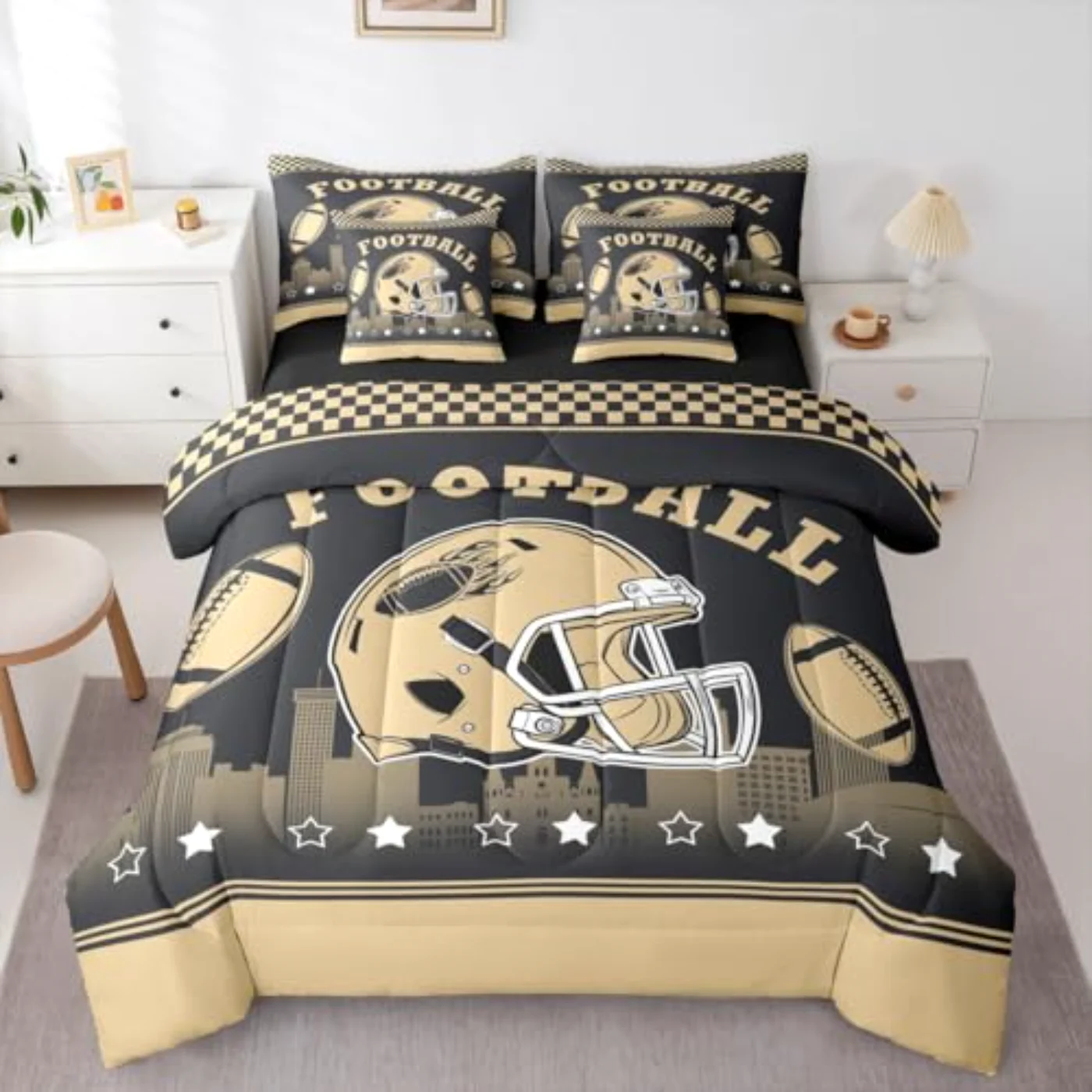 Sports Boys Football In Bag Sheet Set, Queen