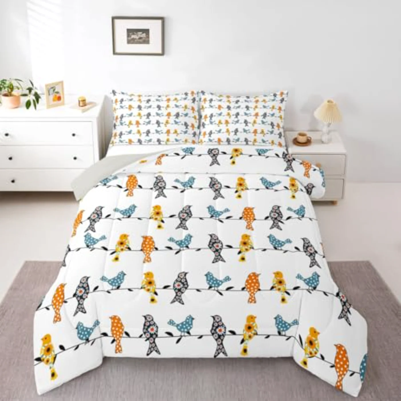 Birds Quilt, Twin
