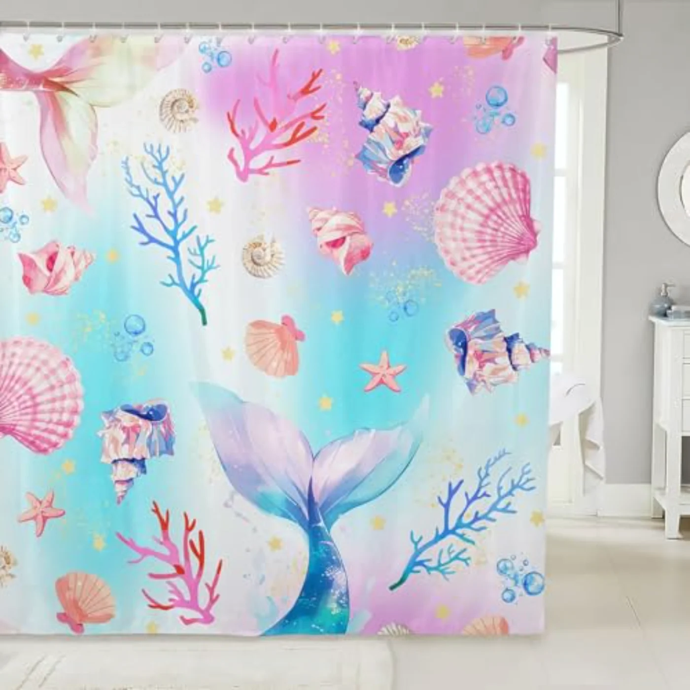 Mermaid Shower Curtain Wx84 L Shower Curtain