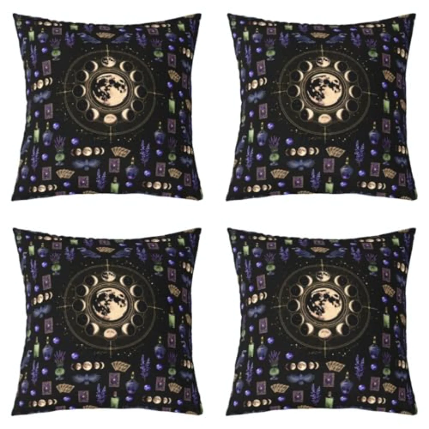 Celestial Moon Gothic Throw Pillow Pillow Covers