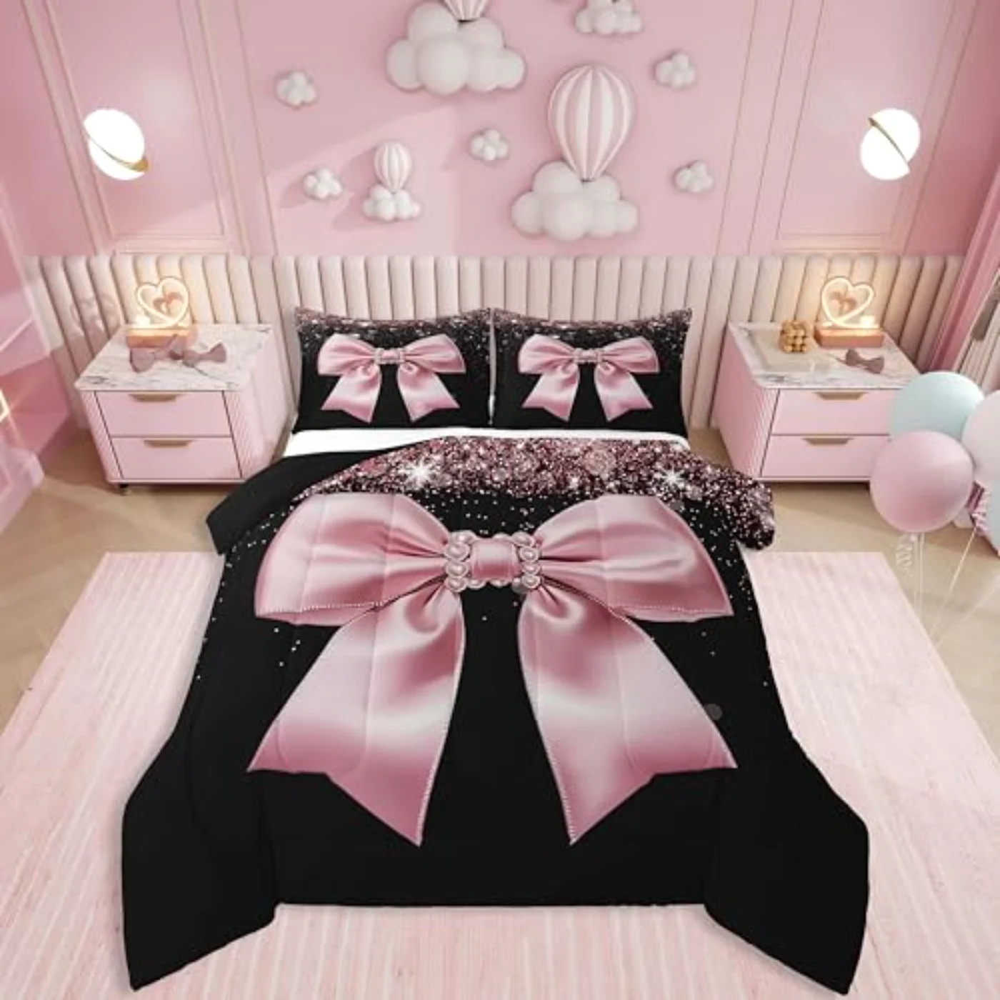 Elegant Bowknot Comforter Set, King