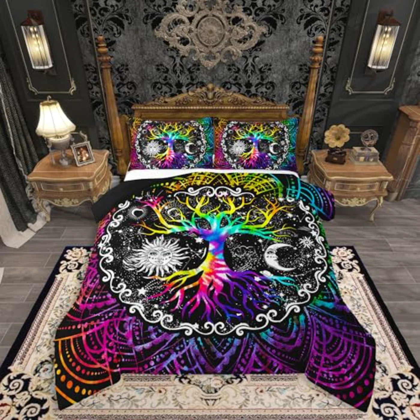 Sun Moon Quilt, Queen