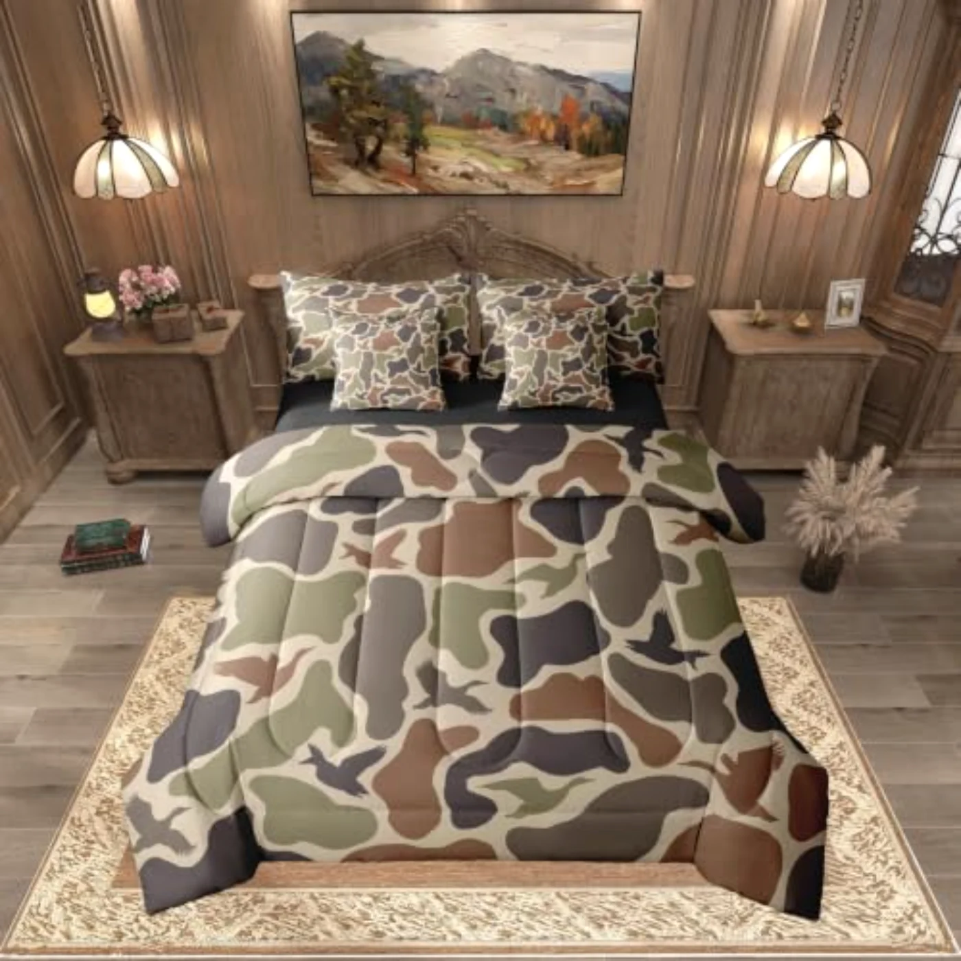 Duck Hunting Army Camo Kids, Green & Sage (VFGT)
