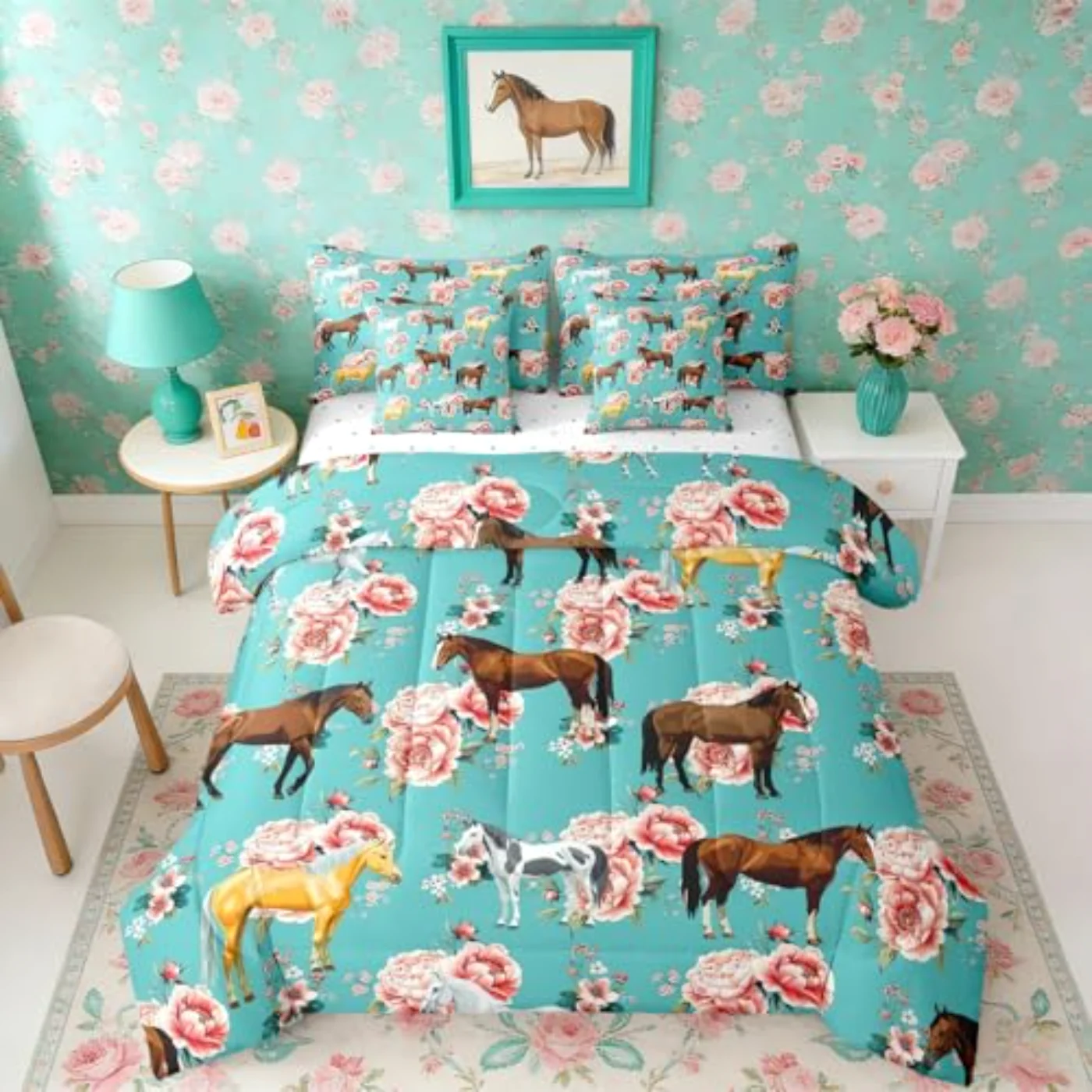 Kids Horse Comforter Set, Twin