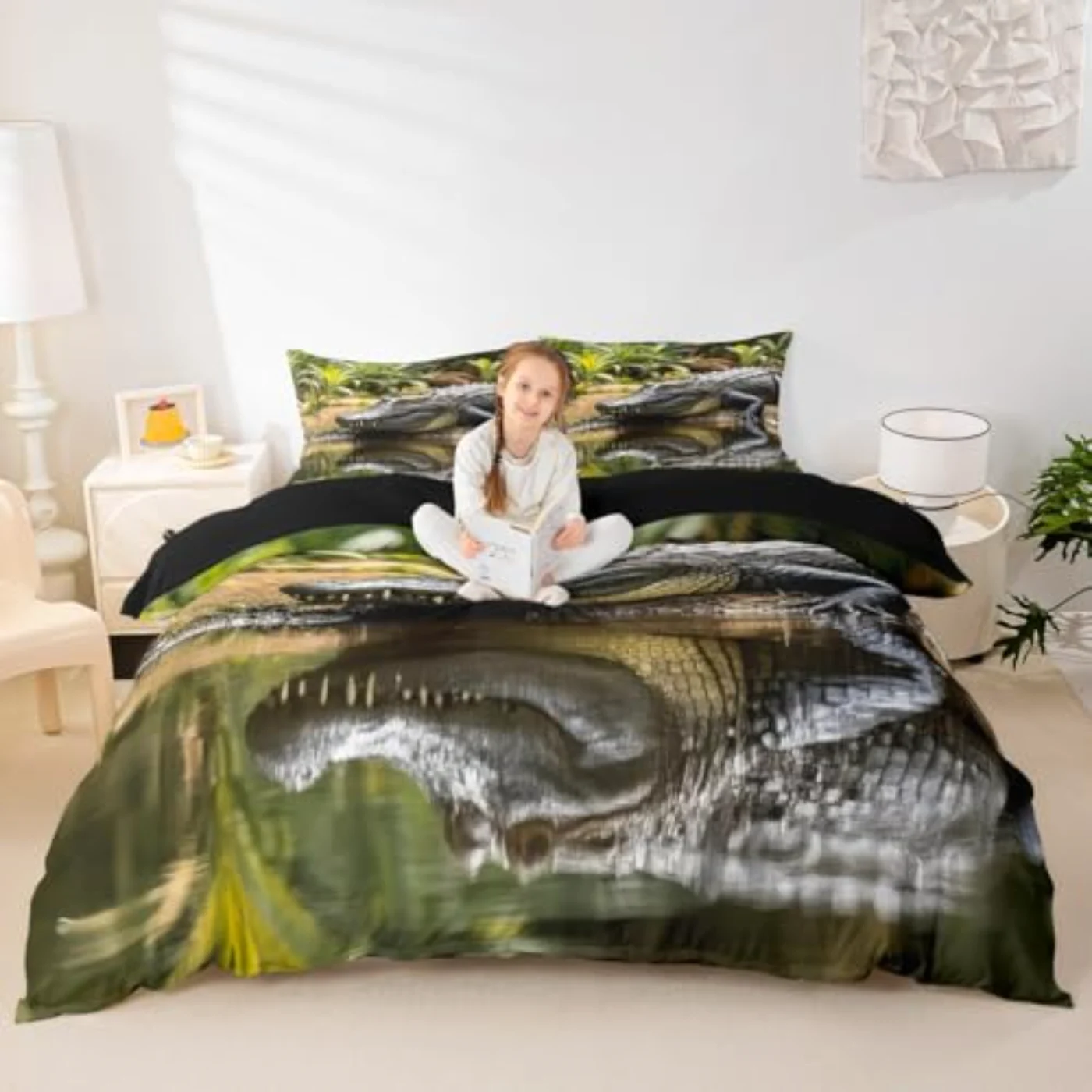 Alligator Duvet Cover, Queen