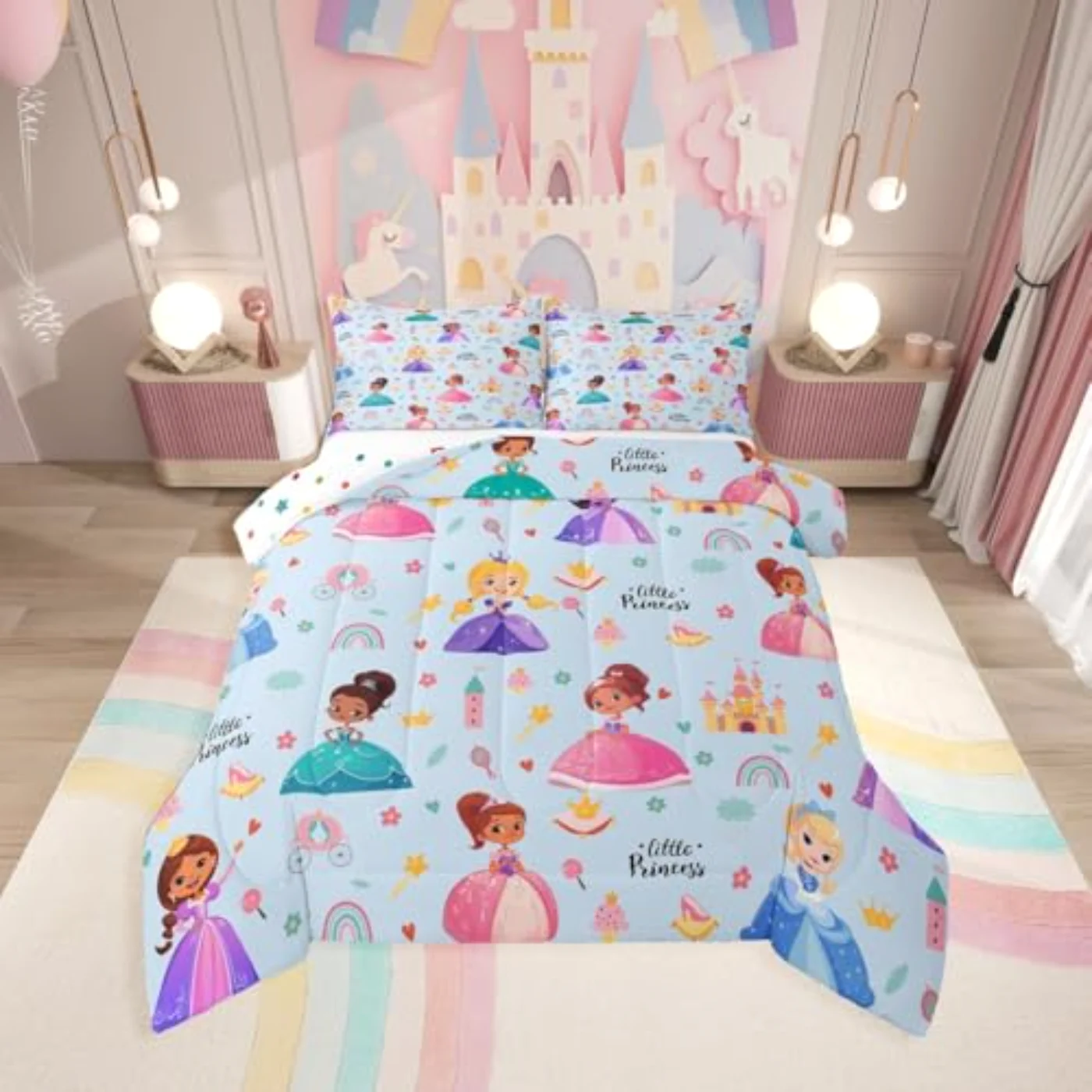 Kids Magical Princess Quilt, Twin