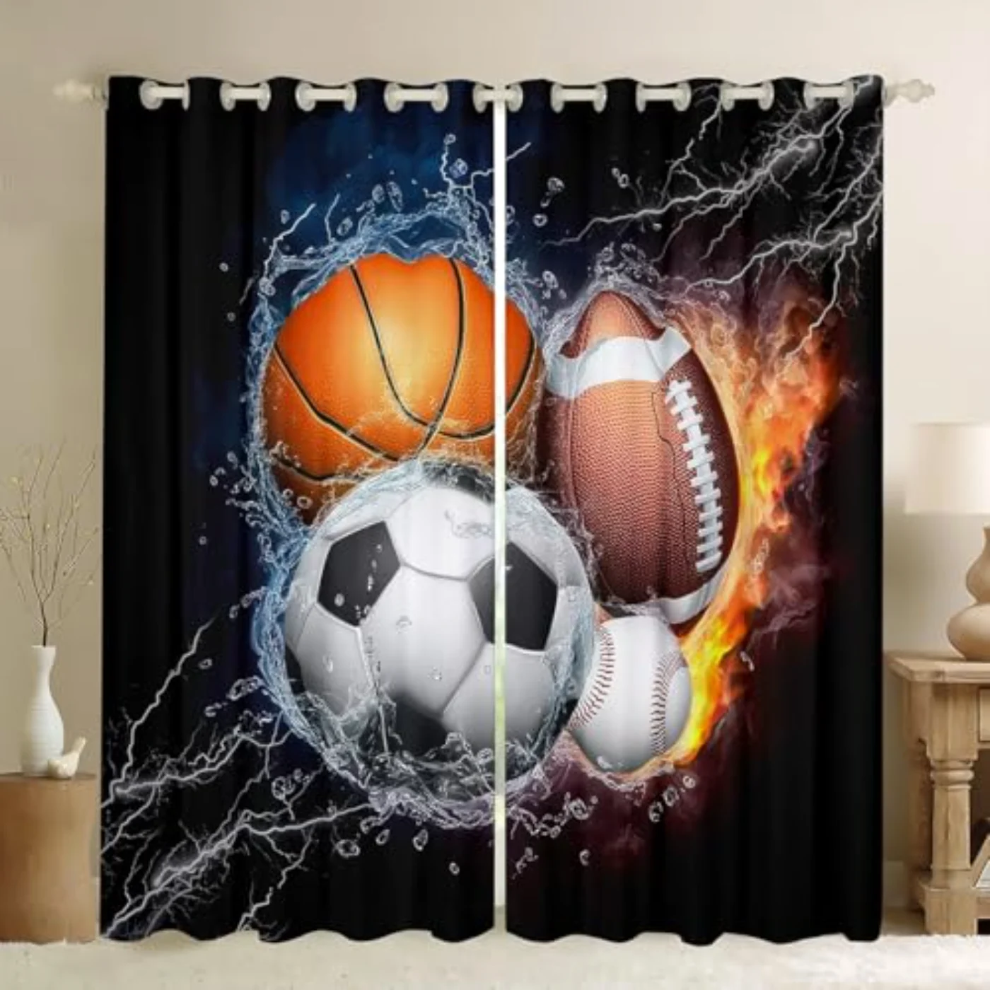 Sports Curtains Boys Wx84l Curtains (YVG8)