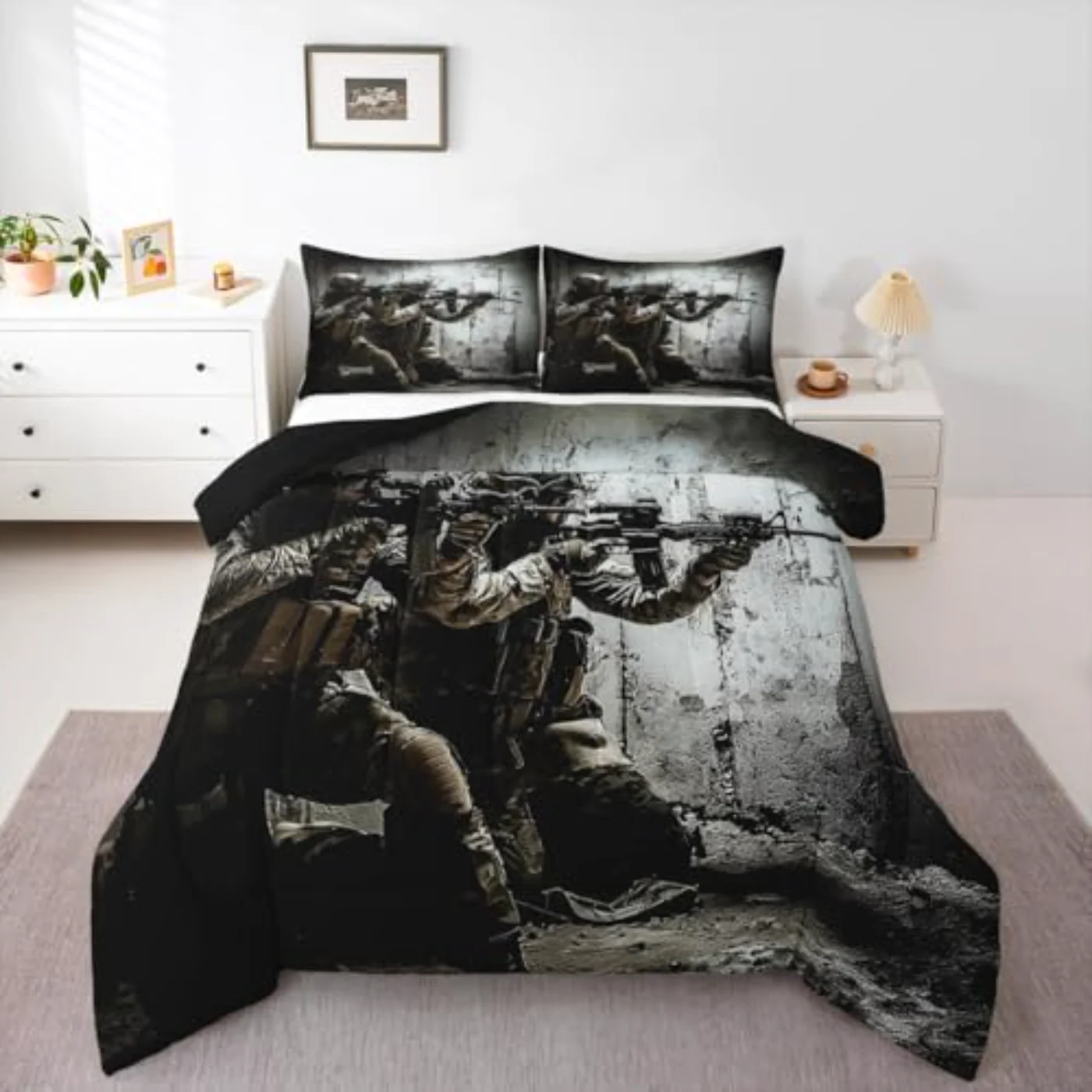 American Soldier Comforter Set, Full